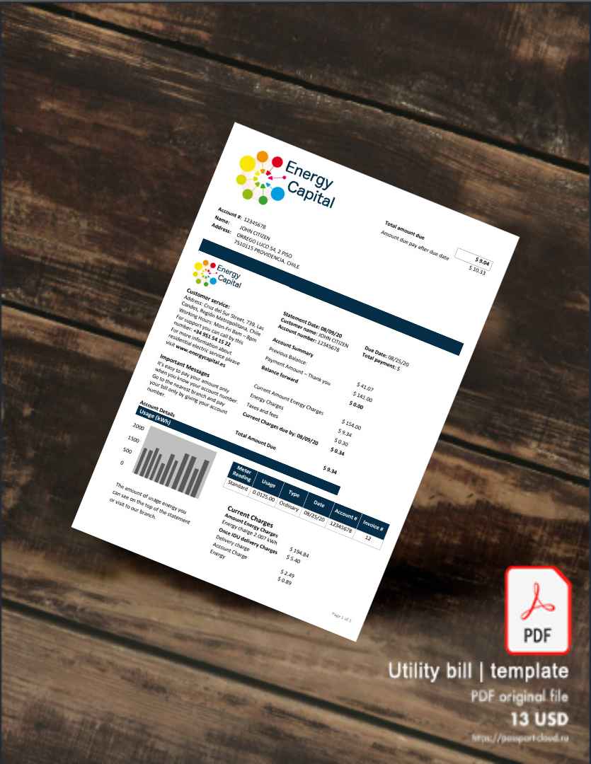 Utility bill | Albanian Power | Albania